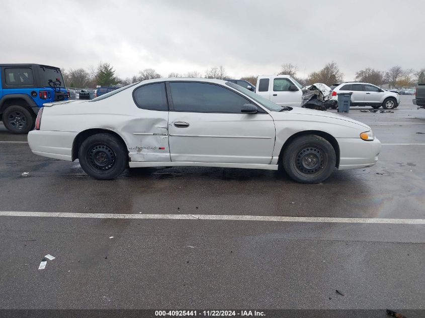 2003 Chevrolet Monte Carlo Ss VIN: 2G1WX12K639160171 Lot: 40925441