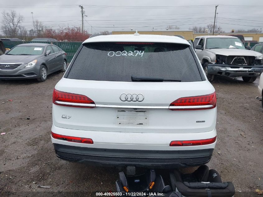 2020 Audi Q7 Prestige 55 Tfsi Quattro Tiptronic VIN: WA1VXAF78LD002274 Lot: 40925503