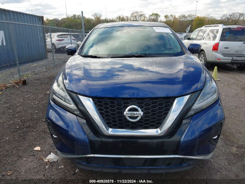 2021 Nissan Murano Sv Fwd VIN: 5N1AZ2BJ8MC126442 Lot: 40925578