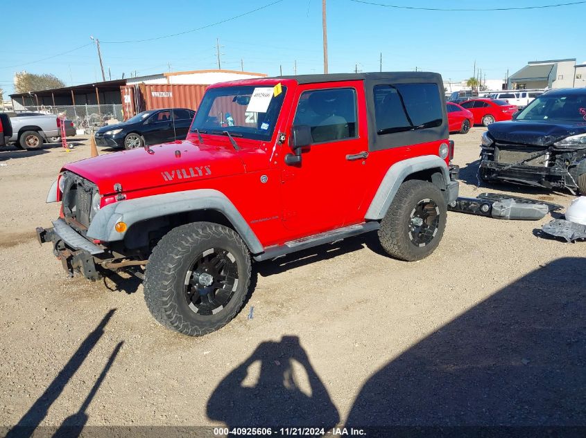 2015 Jeep Wrangler Willys Wheeler VIN: 1C4GJWAG4FL599051 Lot: 40925606