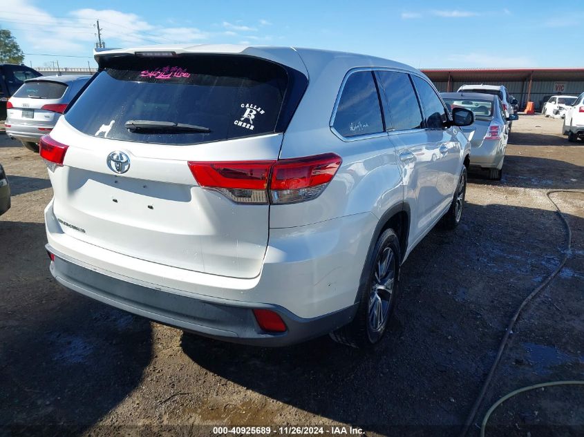 VIN 5TDZZRFH7HS196557 2017 Toyota Highlander, LE no.4