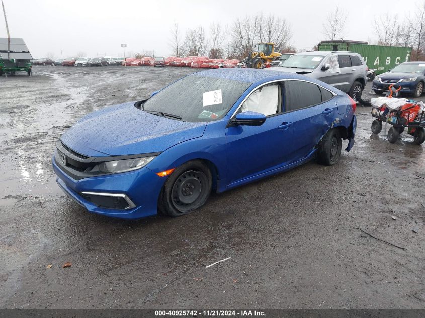 2020 Honda Civic Lx VIN: 2HGFC2F6XLH560599 Lot: 40925742