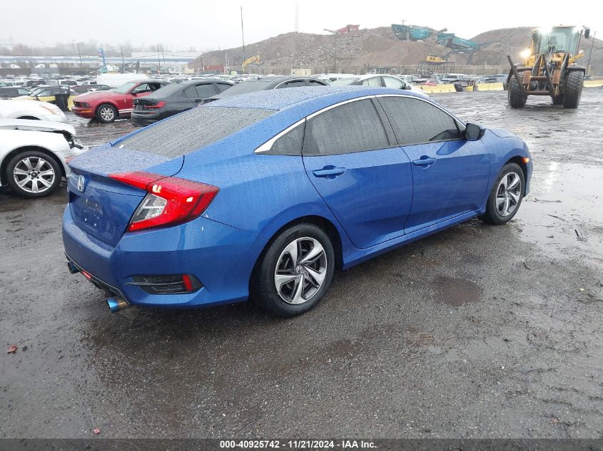 2020 Honda Civic Lx VIN: 2HGFC2F6XLH560599 Lot: 40925742