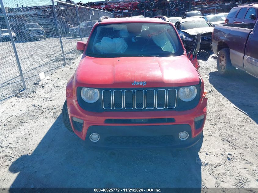 2019 Jeep Renegade Latitude Fwd VIN: ZACNJABB3KPK04454 Lot: 40925772