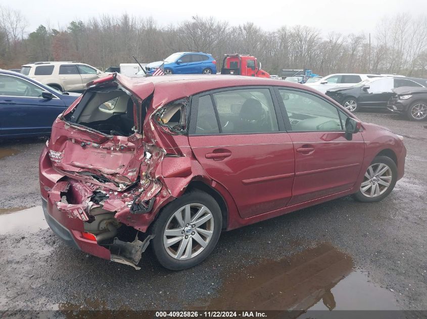 2016 Subaru Impreza 2.0I Premium VIN: JF1GPAB69G8222782 Lot: 40925826