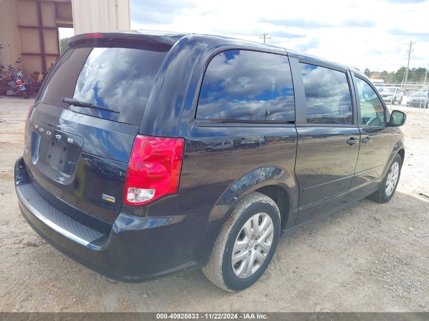 2016 Dodge Grand Caravan Se VIN: 2C4RDGBG0GR202206 Lot: 40925833