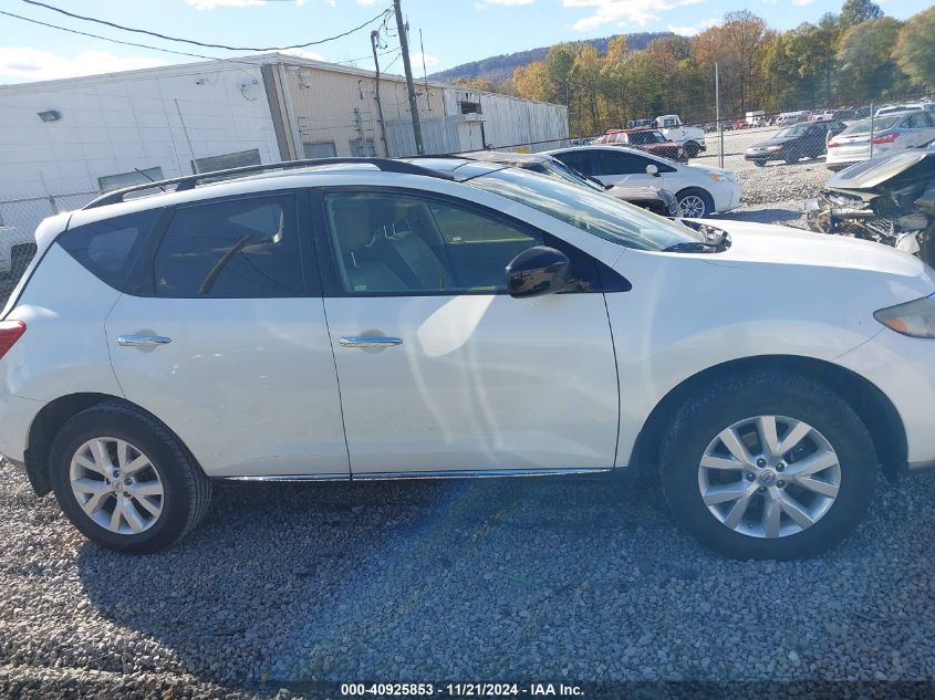 2013 Nissan Murano Sl VIN: JN8AZ1MW6DW312735 Lot: 40925853