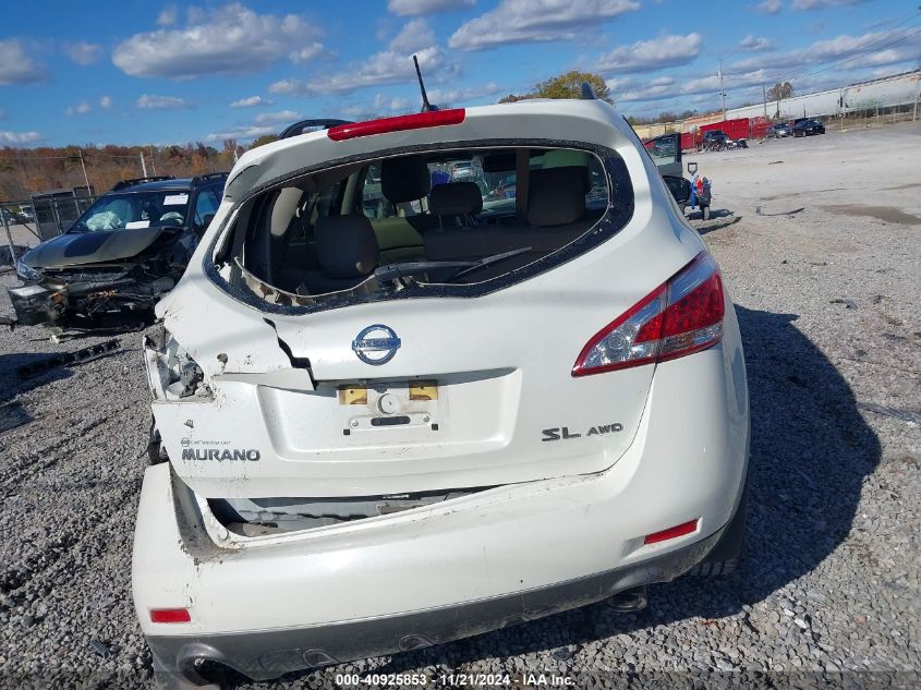 2013 Nissan Murano Sl VIN: JN8AZ1MW6DW312735 Lot: 40925853