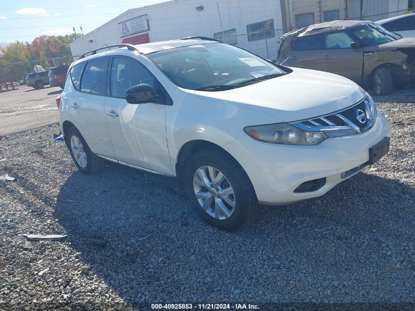 2013 Nissan Murano Sl VIN: JN8AZ1MW6DW312735 Lot: 40925853