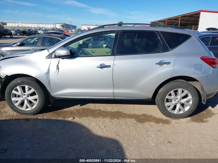 2011 Nissan Murano Sv VIN: JN8AZ1MW0BW169891 Lot: 40925891