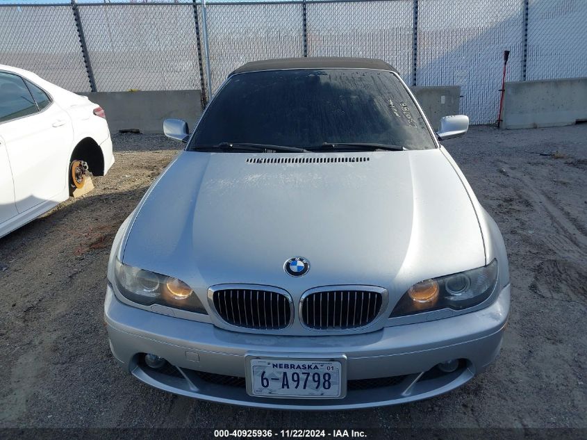 2004 BMW 325Ci VIN: WBABW33444PL30788 Lot: 40925936