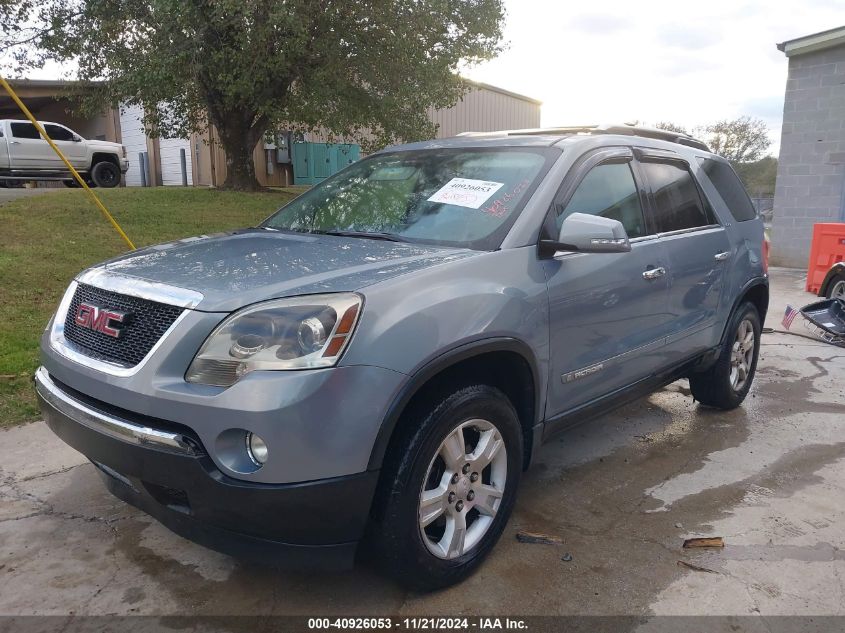 2008 GMC Acadia Slt-1 VIN: 1GKER23778J289274 Lot: 40926053