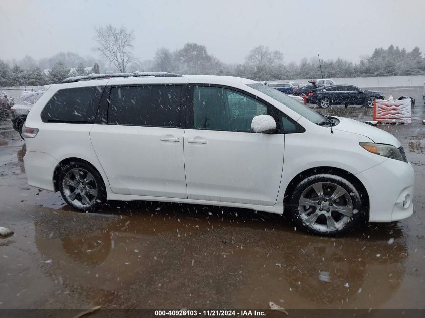 2012 Toyota Sienna Se 8 Passenger VIN: 5TDXK3DC7CS238038 Lot: 40926103