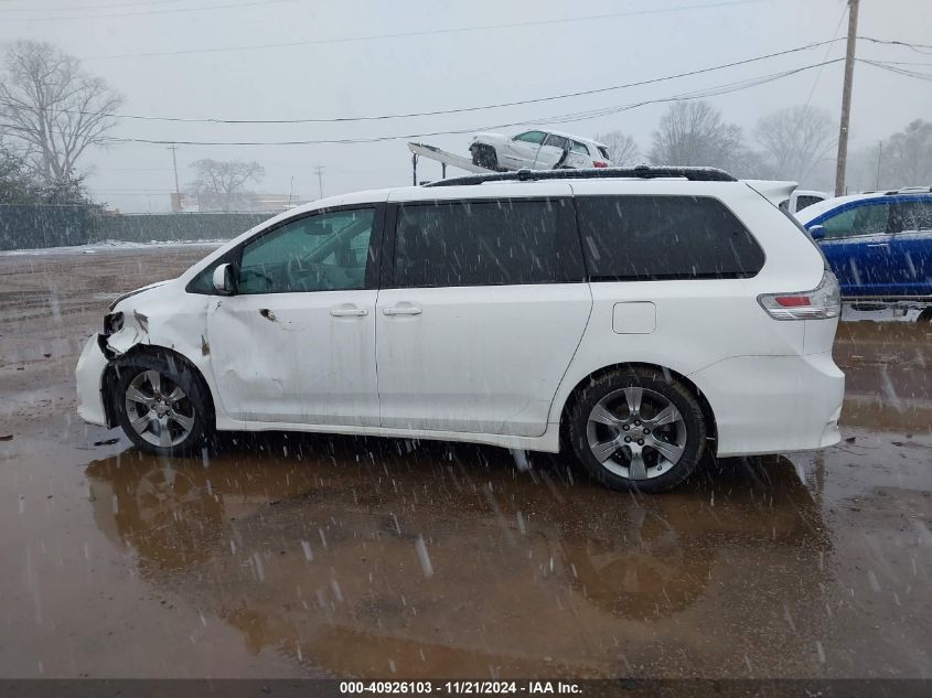 2012 Toyota Sienna Se 8 Passenger VIN: 5TDXK3DC7CS238038 Lot: 40926103