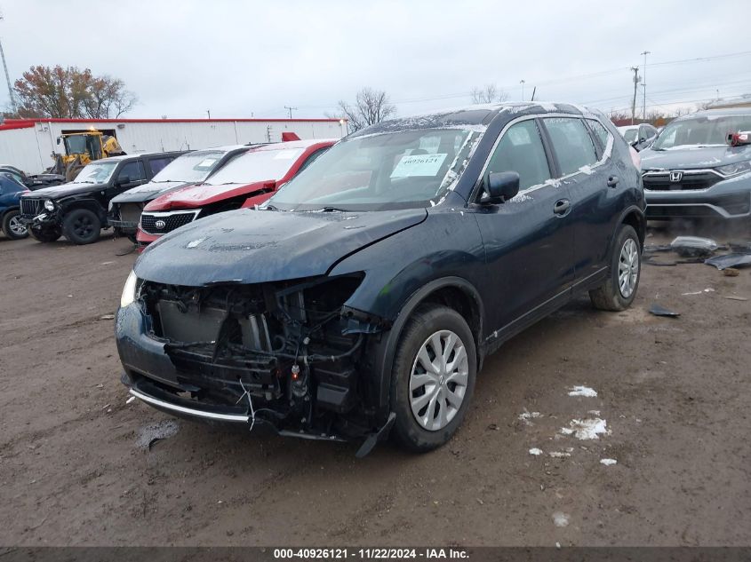 2016 Nissan Rogue S VIN: KNMAT2MV7GP706655 Lot: 40926121