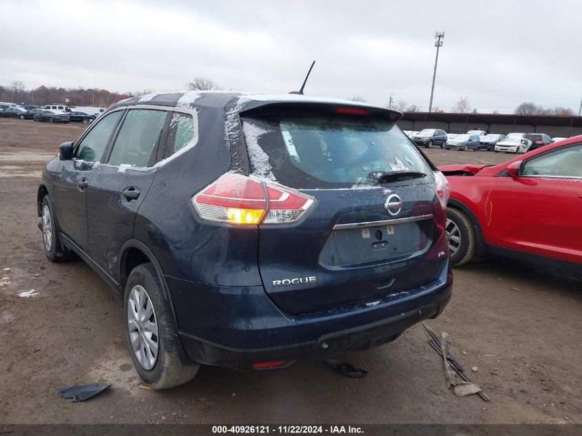 2016 Nissan Rogue S VIN: KNMAT2MV7GP706655 Lot: 40926121