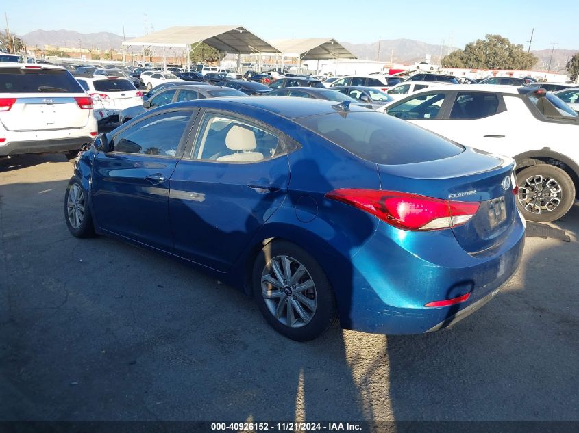 2014 Hyundai Elantra Se VIN: KMHDH4AE6EU156650 Lot: 40926152