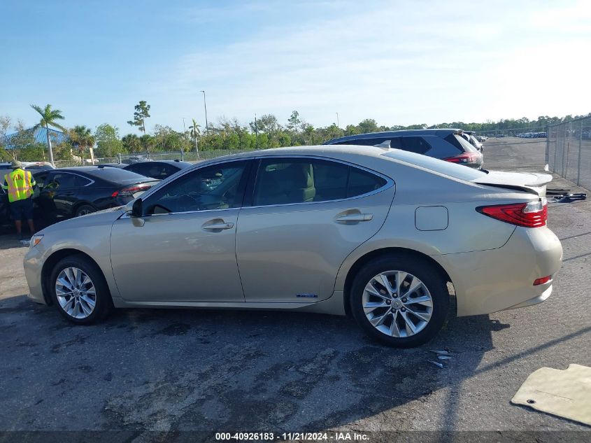 2013 Lexus Es 300H VIN: JTHBW1GG8D2001020 Lot: 40926183