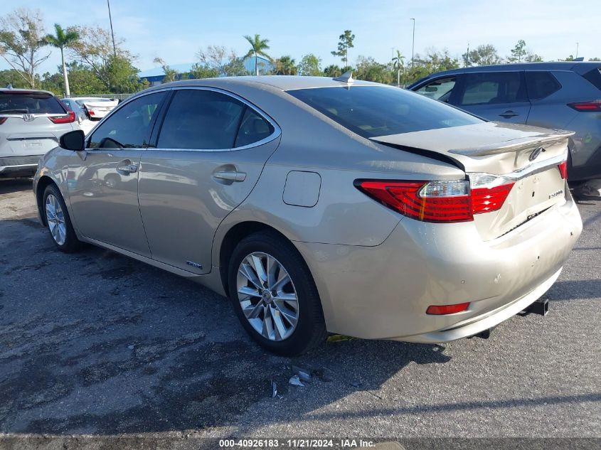 2013 Lexus Es 300H VIN: JTHBW1GG8D2001020 Lot: 40926183