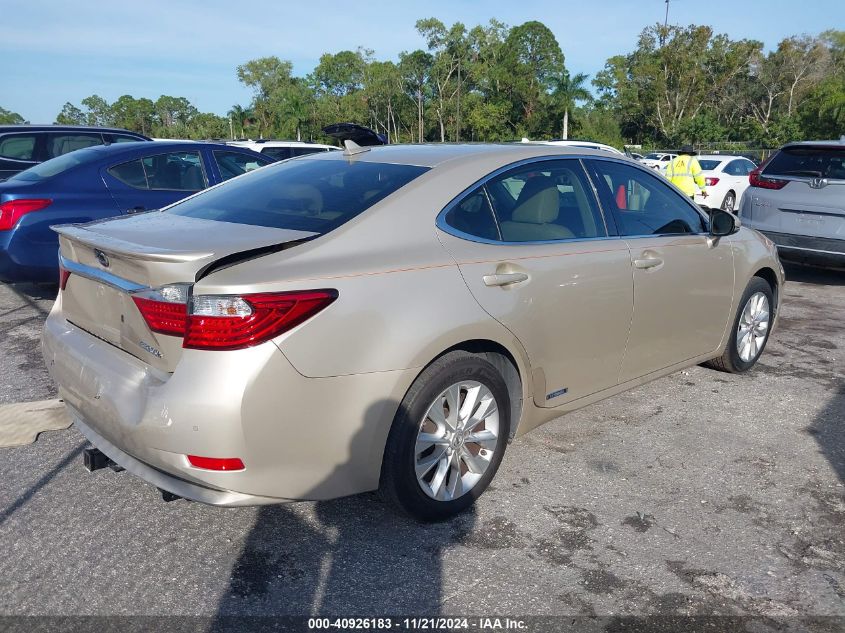 2013 Lexus Es 300H VIN: JTHBW1GG8D2001020 Lot: 40926183