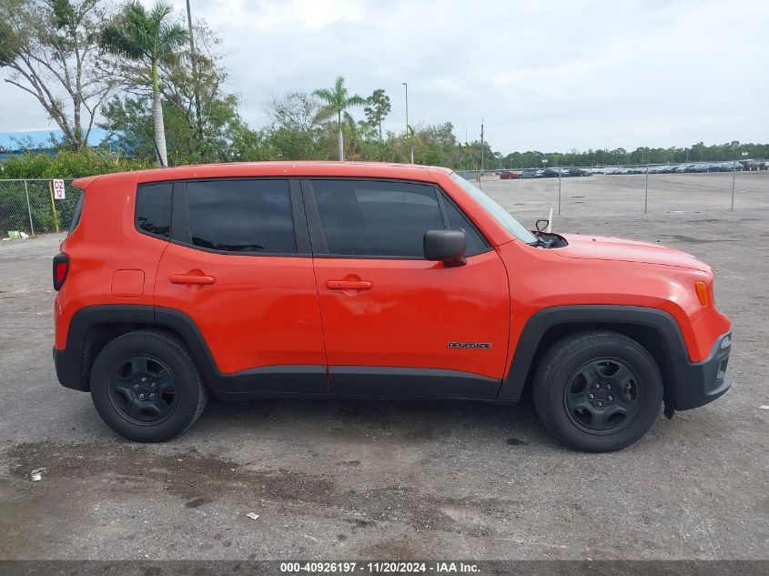 2016 Jeep Renegade Sport VIN: ZACCJAAT8GPE29609 Lot: 40926197