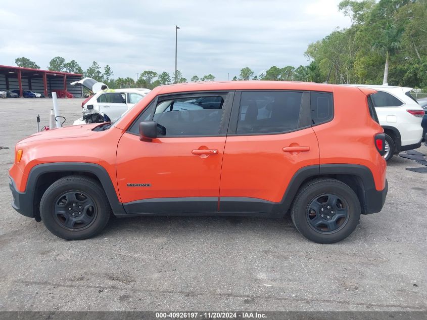 2016 Jeep Renegade Sport VIN: ZACCJAAT8GPE29609 Lot: 40926197