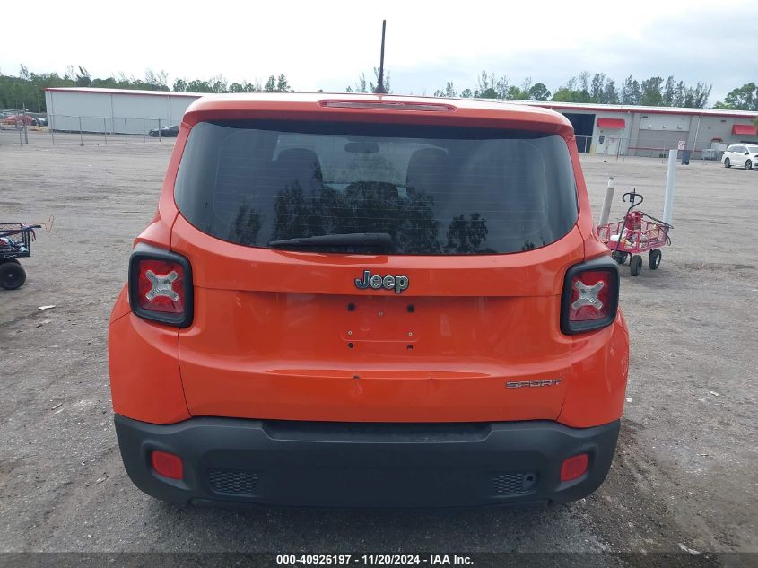 2016 Jeep Renegade Sport VIN: ZACCJAAT8GPE29609 Lot: 40926197