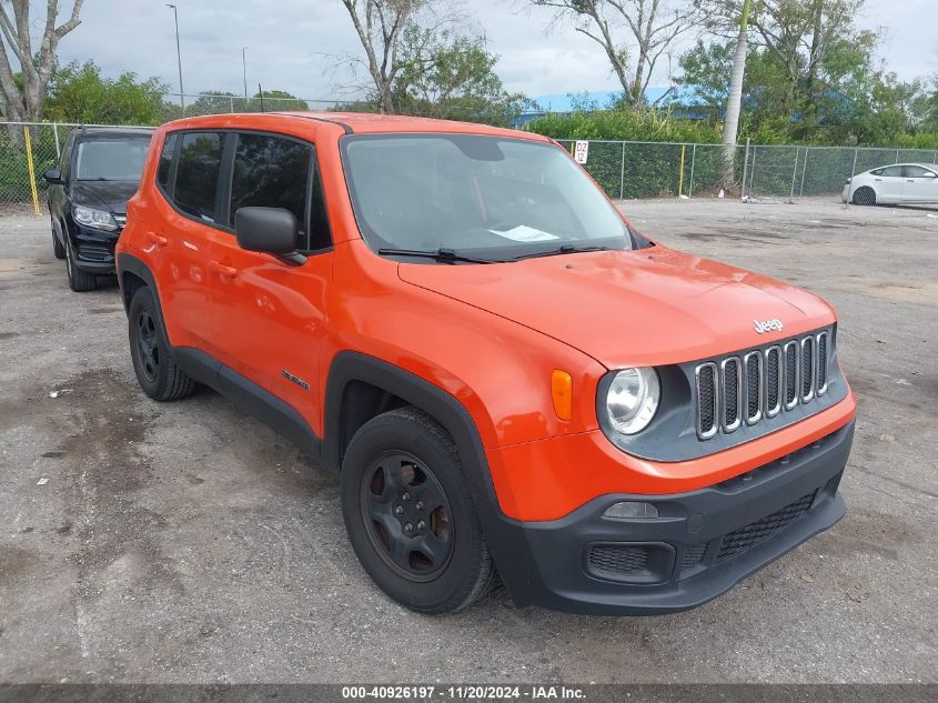 2016 Jeep Renegade Sport VIN: ZACCJAAT8GPE29609 Lot: 40926197