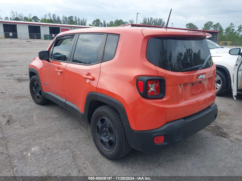 2016 Jeep Renegade Sport VIN: ZACCJAAT8GPE29609 Lot: 40926197