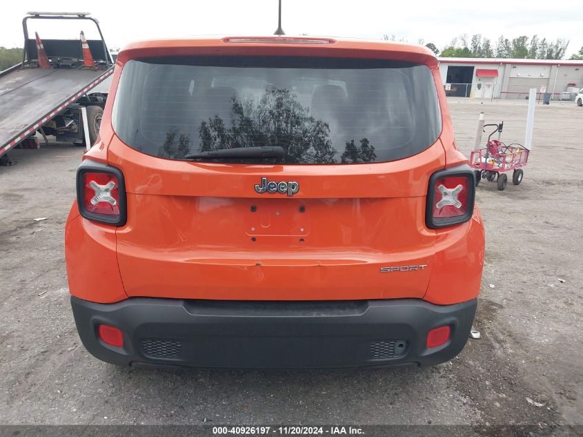 2016 Jeep Renegade Sport VIN: ZACCJAAT8GPE29609 Lot: 40926197