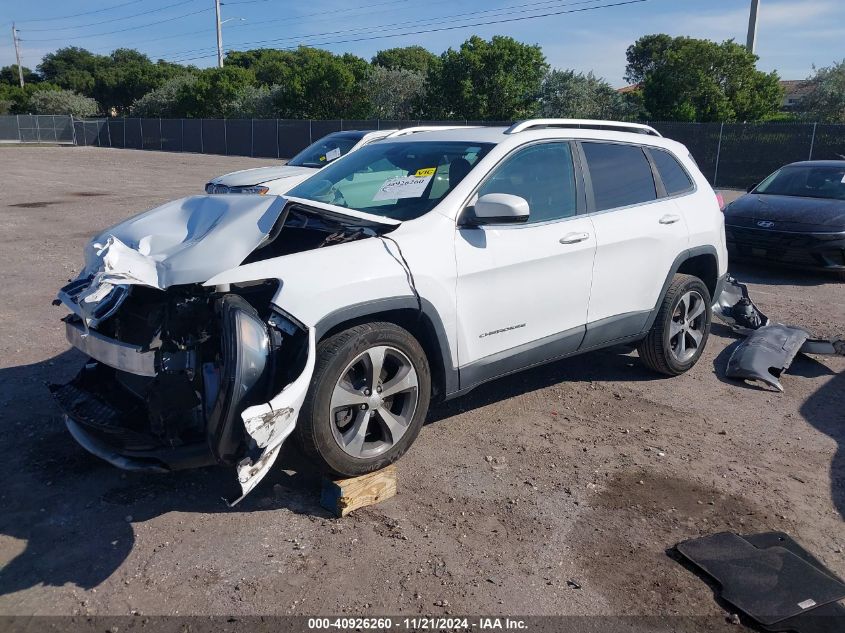 2019 Jeep Cherokee Limited Fwd VIN: 1C4PJLDB0KD325249 Lot: 40926260