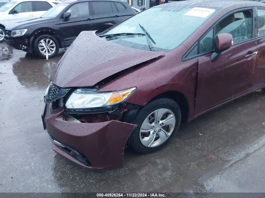 2013 Honda Civic Lx VIN: 2HGFB2F53DH595982 Lot: 40926264