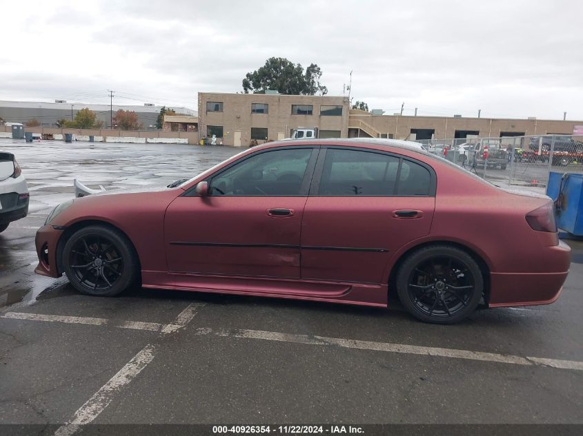 2003 Infiniti G35 Base W/6 Speed Manual VIN: JNKCV51EX3M018099 Lot: 40926354