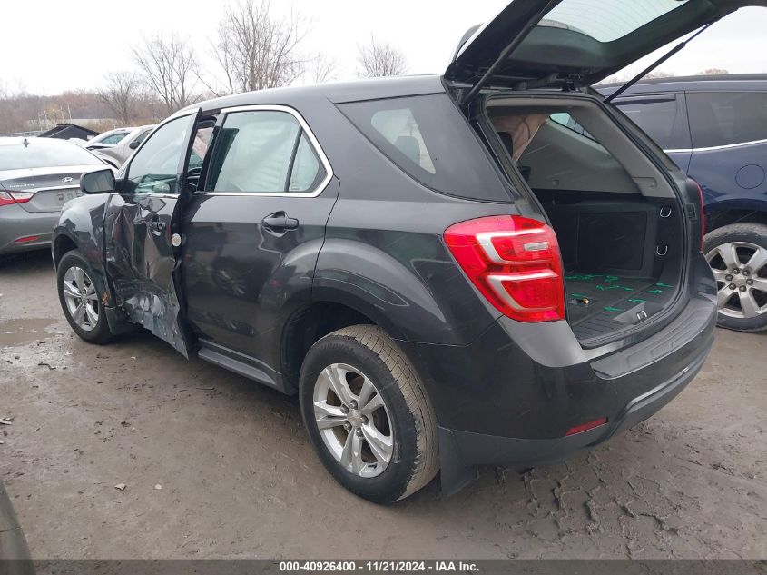 VIN 2GNFLEEK7G6202755 2016 Chevrolet Equinox, LS no.3