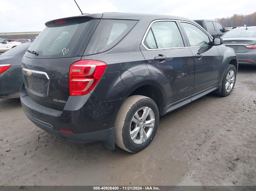 VIN 2GNFLEEK7G6202755 2016 Chevrolet Equinox, LS no.4