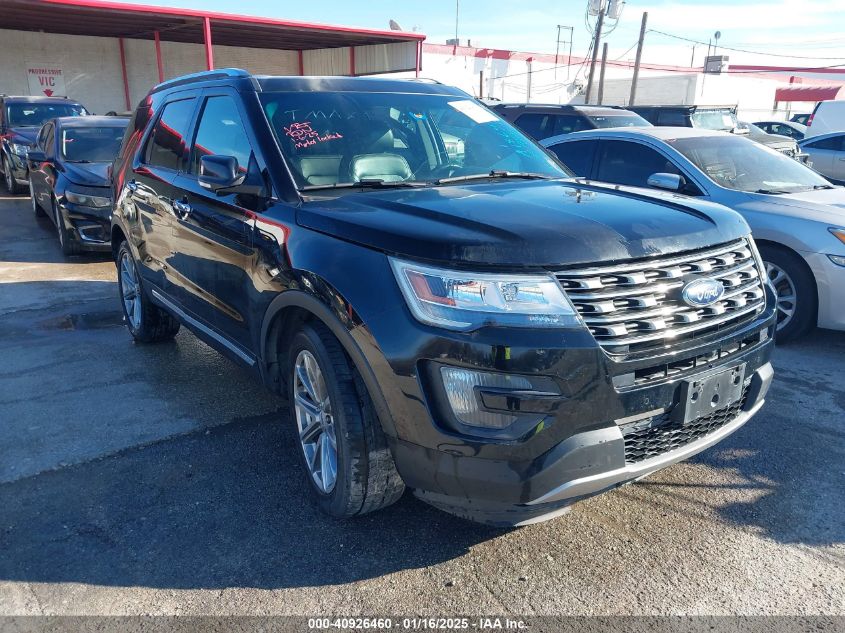 VIN 1FM5K7F83GGA18642 2016 Ford Explorer, Limited no.1