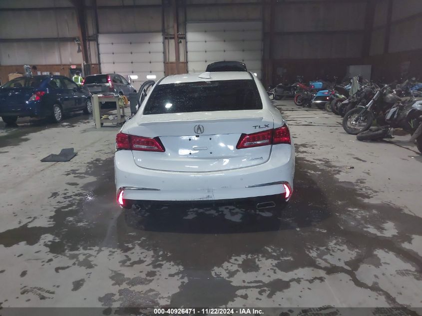 2018 Acura Tlx Advance Pkg VIN: 19UUB3F73JA001142 Lot: 40926471