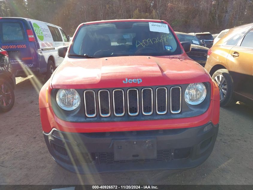 2017 Jeep Renegade Sport 4X4 VIN: ZACCJBAB0HPF15379 Lot: 40926572