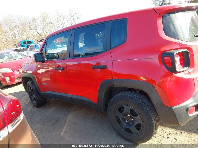 2017 Jeep Renegade Sport 4X4 VIN: ZACCJBAB0HPF15379 Lot: 40926572