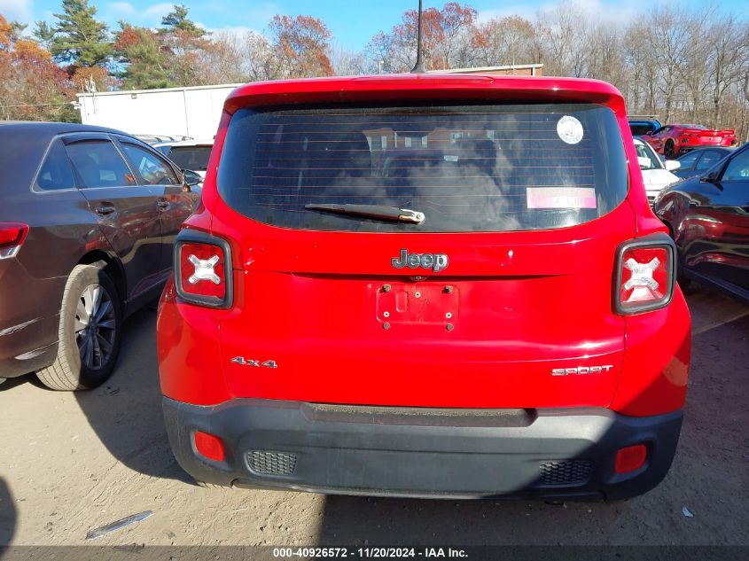 2017 Jeep Renegade Sport 4X4 VIN: ZACCJBAB0HPF15379 Lot: 40926572