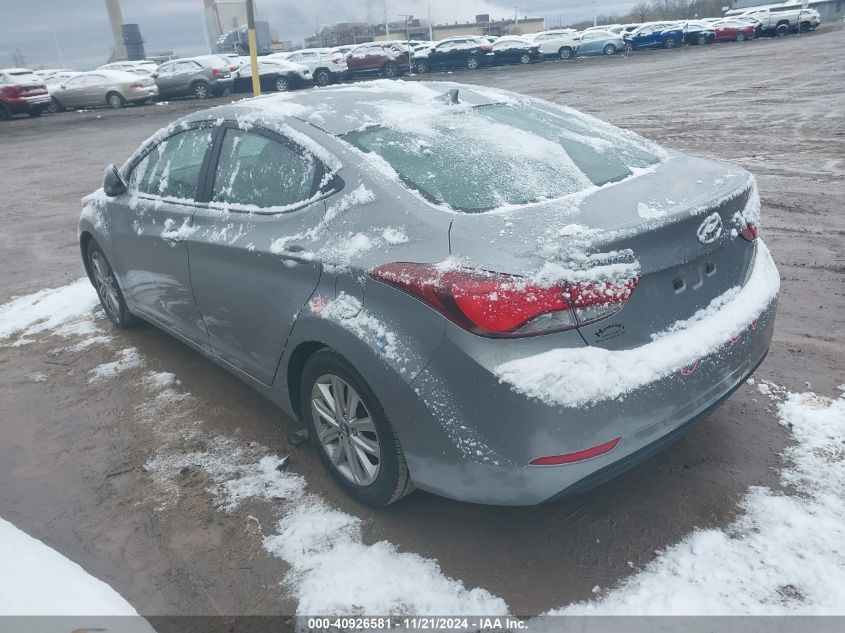 2014 Hyundai Elantra Se VIN: KMHDH4AE9EU114165 Lot: 40926581