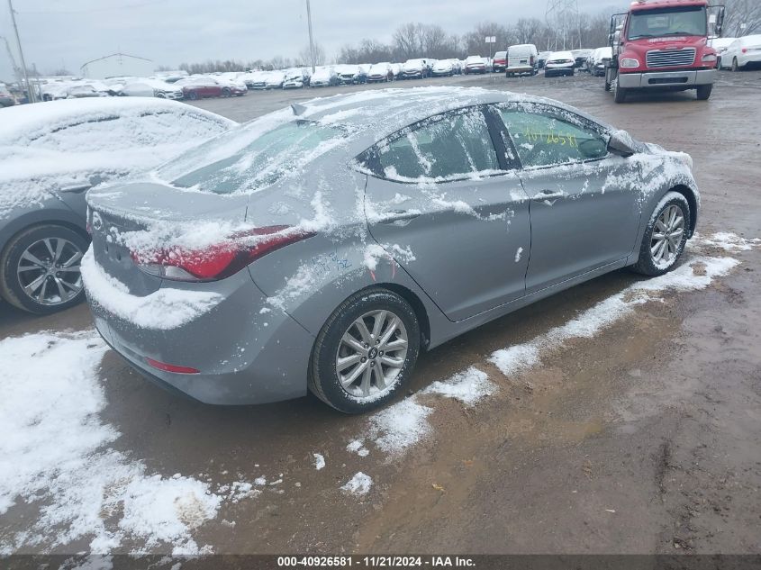 2014 Hyundai Elantra Se VIN: KMHDH4AE9EU114165 Lot: 40926581