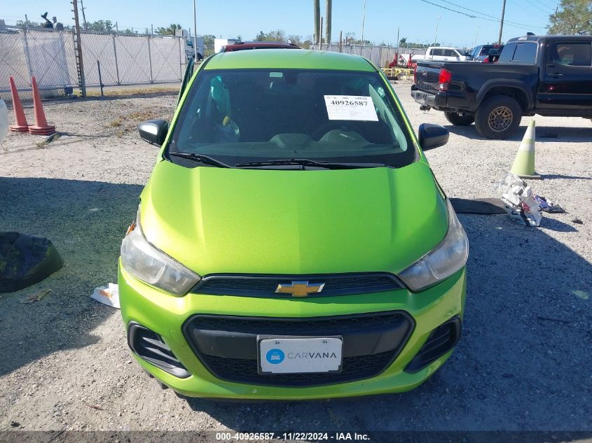 2016 Chevrolet Spark Ls Cvt VIN: KL8CB6SA9GC612750 Lot: 40926587