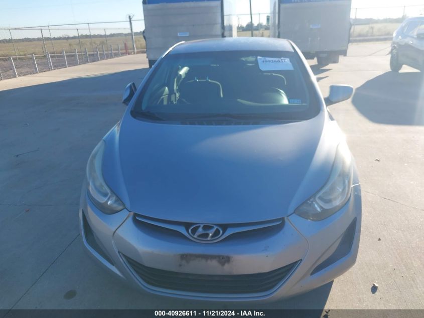 2015 Hyundai Elantra Se VIN: 5NPDH4AE5FH580272 Lot: 40926611