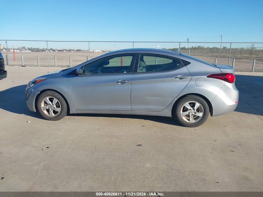 2015 Hyundai Elantra Se VIN: 5NPDH4AE5FH580272 Lot: 40926611