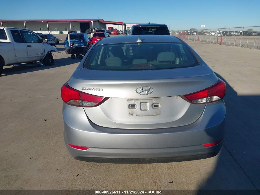 2015 Hyundai Elantra Se VIN: 5NPDH4AE5FH580272 Lot: 40926611