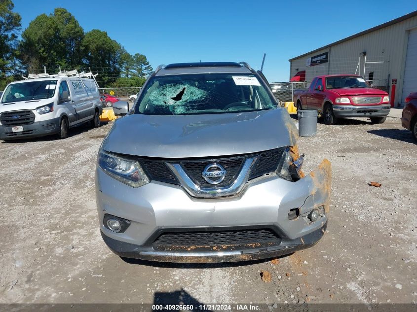 2016 Nissan Rogue Sl VIN: 5N1AT2MT2GC921099 Lot: 40926660