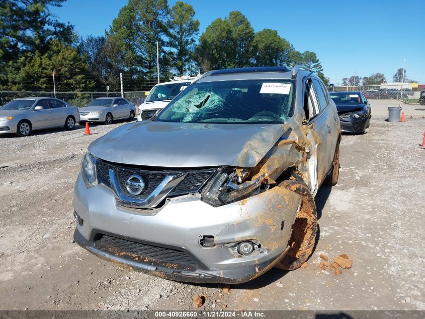 2016 Nissan Rogue Sl VIN: 5N1AT2MT2GC921099 Lot: 40926660