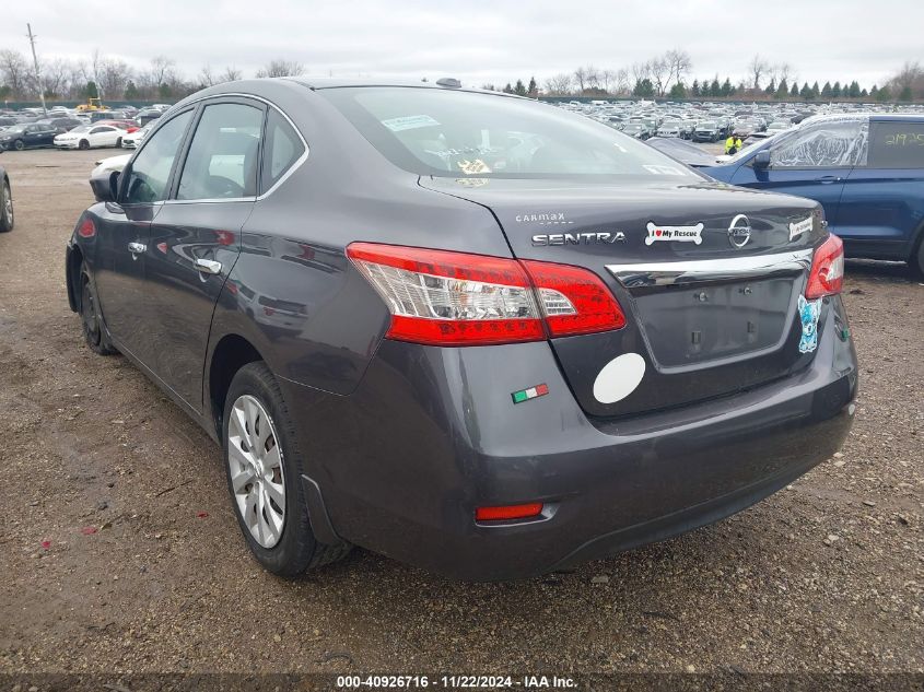 VIN 3N1AB7AP1FY261769 2015 Nissan Sentra, SV no.3