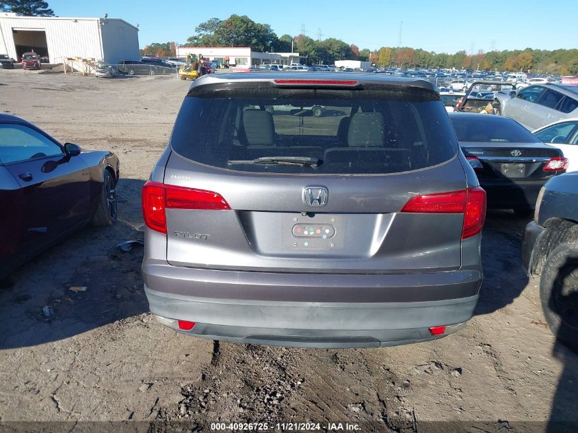 2016 Honda Pilot Ex-L VIN: 5FNYF5H52GB003265 Lot: 40926725